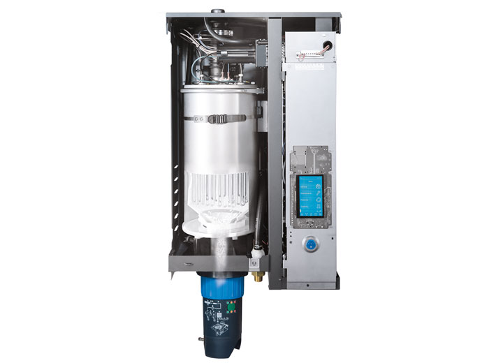 Cleanable humidifier steam cylinder