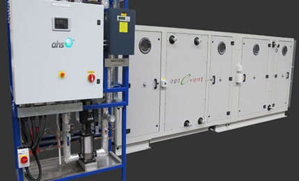 Condair provides evaporative cooling in the innovative OptEvent air handling unit