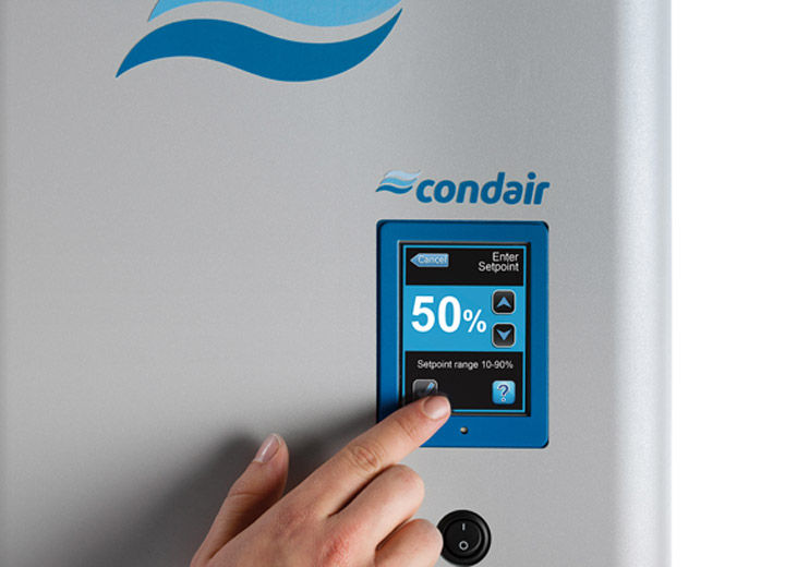Humidifier control panel