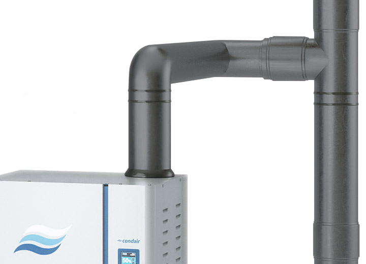 Plastic flues can be used