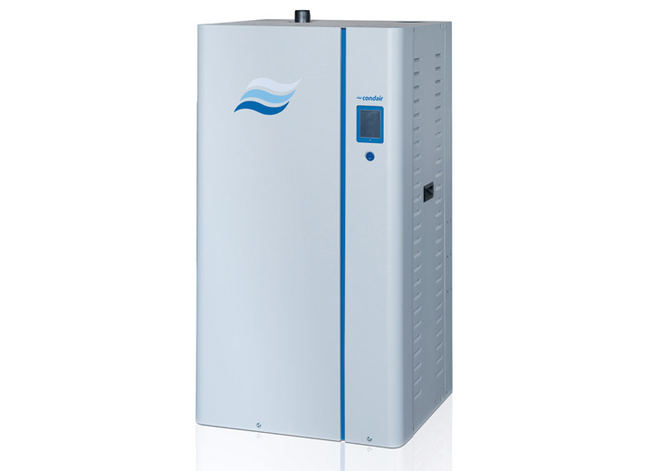 Gas-fired humidifier servicing
