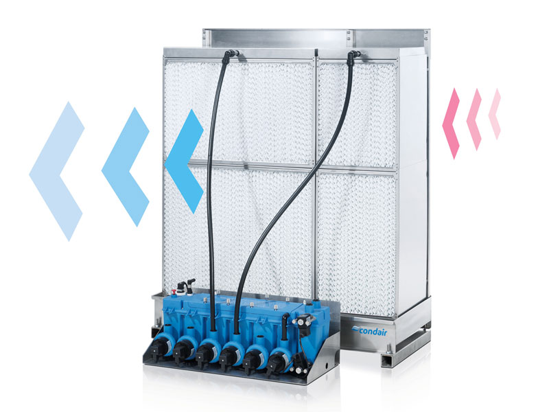 When water evaporates, it uses heat energy from the air during the process.