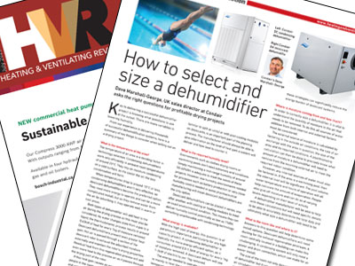 Dehumidifier specification