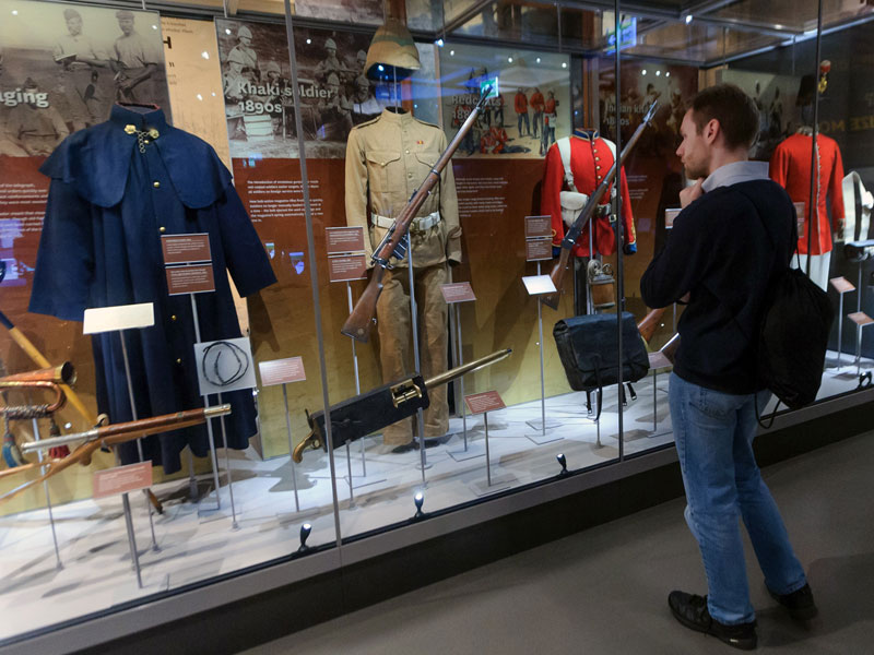 Optimum environmental conditions are required to ensure the perfect preservation of military artefacts