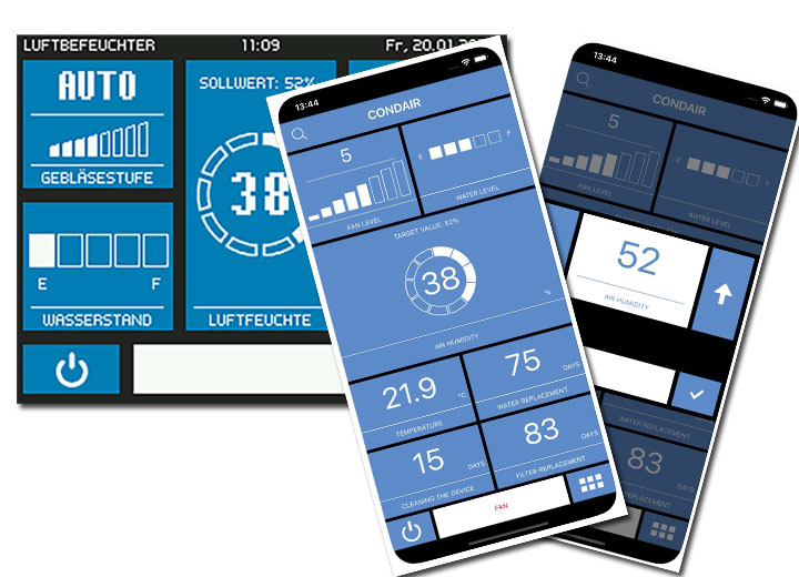 Can be controlled via an app on a mobile device